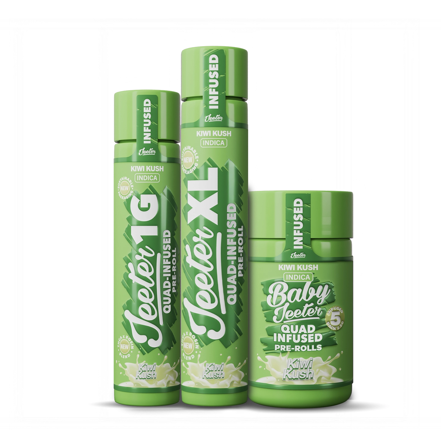 Jeeter Kiwi Kush Indica Infused Pre-Roll
