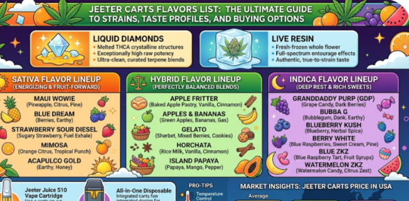 Jeeter Carts Flavors List