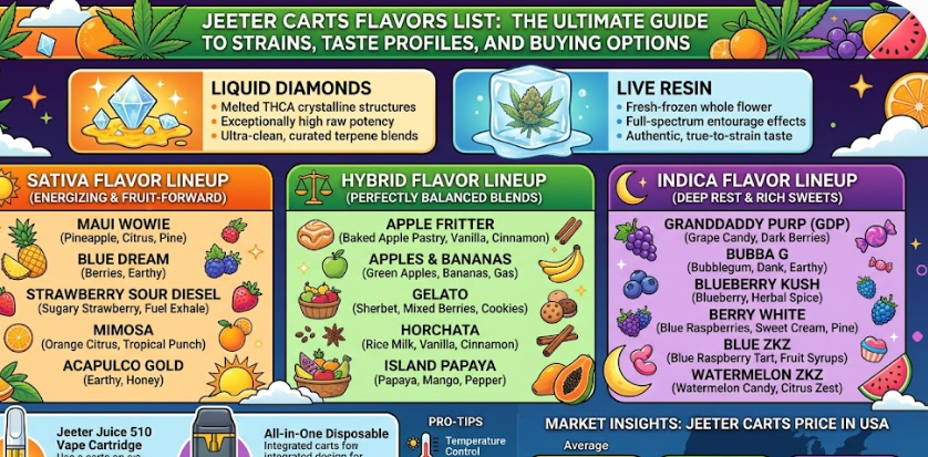 Jeeter Carts Flavors List